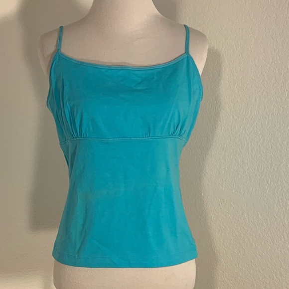 Gilligan & O'Malley Tops - NWT Gillian O’Malley Turquoise Camisole Top 
- Size Large (11/13)